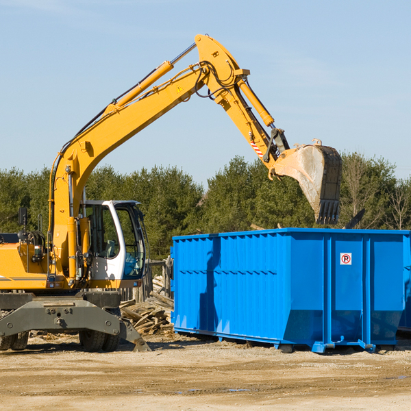 are there any restrictions on where a residential dumpster can be placed in Blackstone Virginia